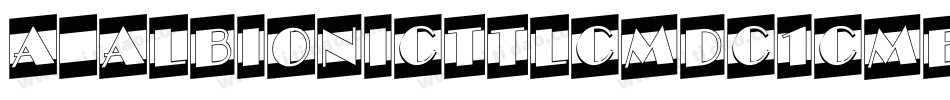 a_AlbionicTtlCmDc1Cmb Bold字体转换